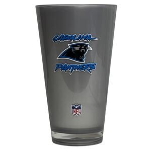 Vintage NFL Carolina Panthers Acrylic 12oz Tumbler Cup Grey with Panthers Logo